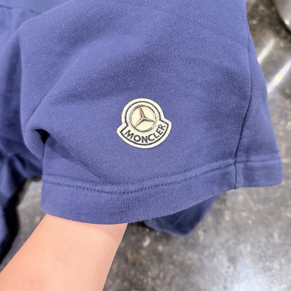Moncler x Collaboration Mercedes-Benz NIGO Blue Sweat Shorts Size 3/ Large Men's