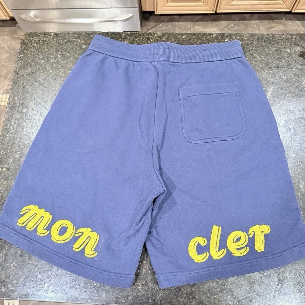 Moncler x Collaboration Mercedes-Benz NIGO Blue Sweat Shorts Size 3/ Large Men's