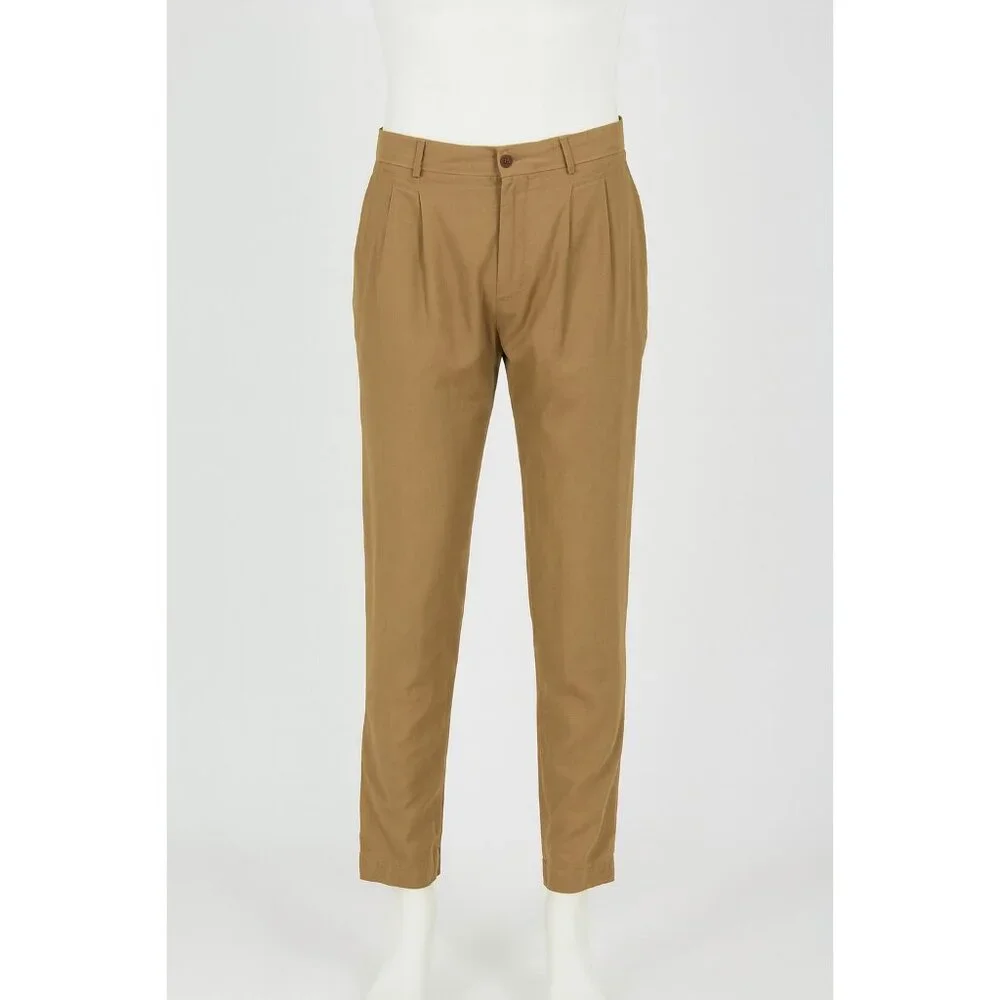 Basile Italian Pants Made Italy Brown Trousers sz 52 Large Men's Chic Milanese