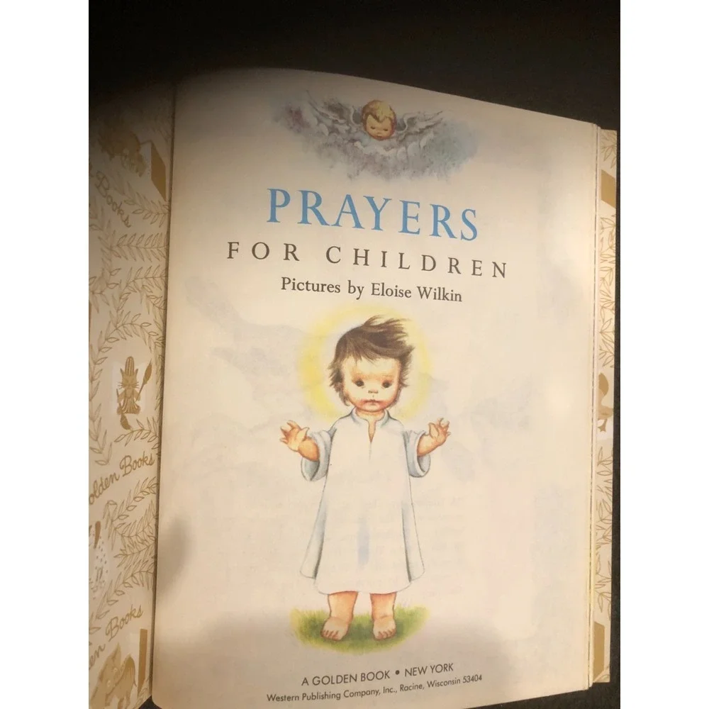 Vtg Prayers for Children - A Little Golden Book Hardcover 1974 Good Condition