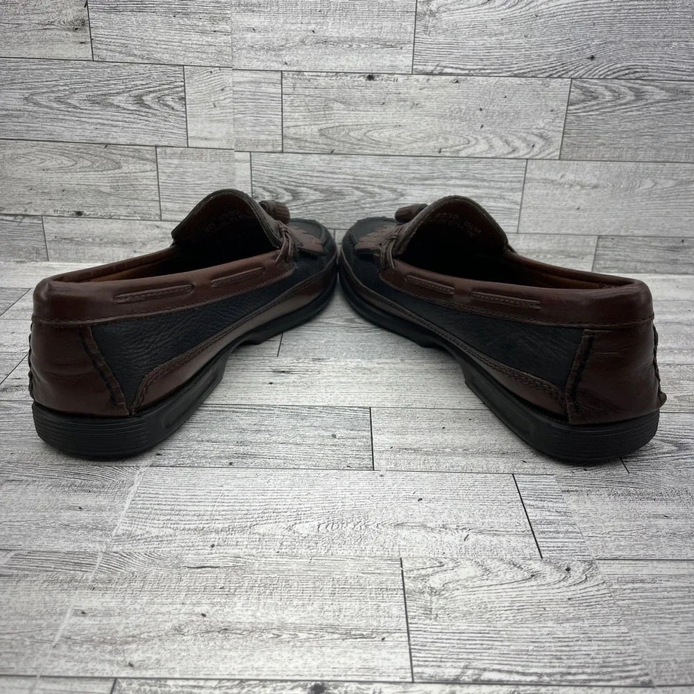 Johnston Murphy Aragon II Black Brown Leather Loafer Dress Shoes Men Size 8.5M‎