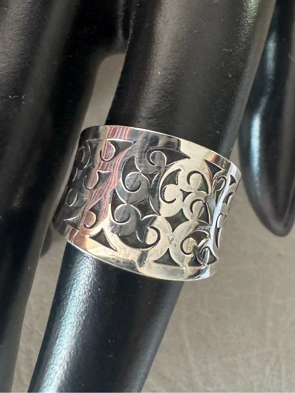 Lois Hill silver highly stamped