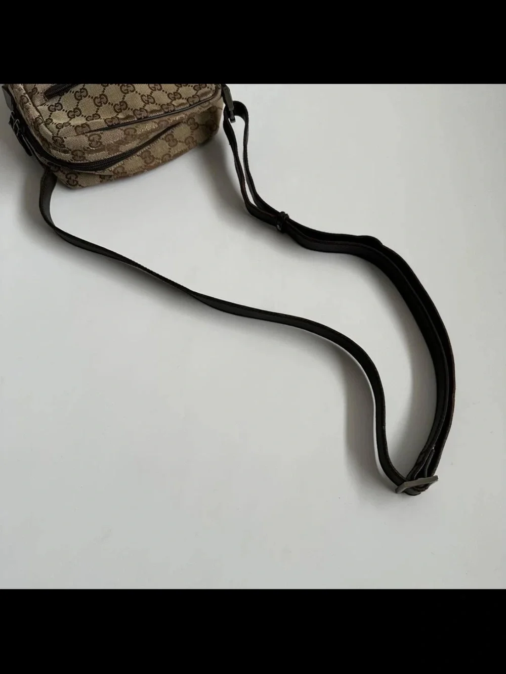 Gucci Tan/Brown GG Monogram Messenger Bag