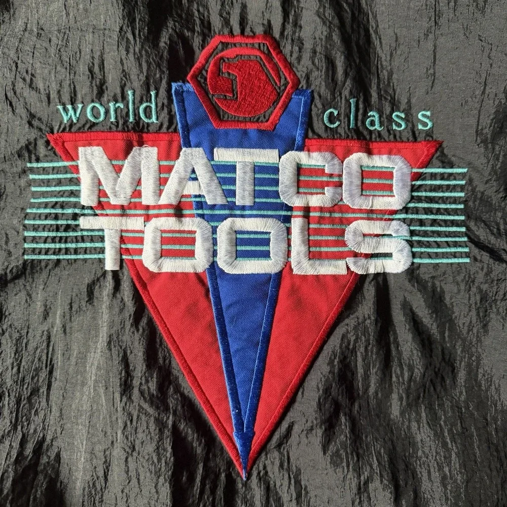 Vintage Matco Tools World Class 90s Windbreaker  Jacket XL Colorblock Nylon