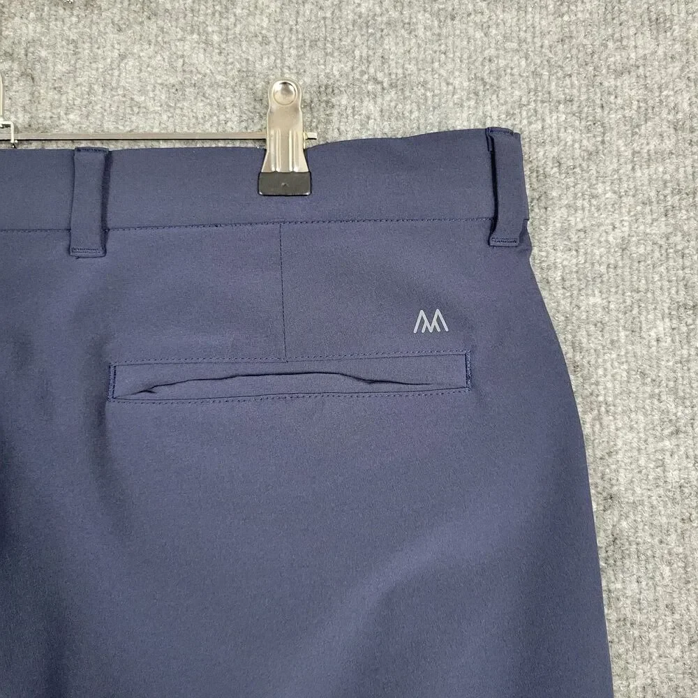 MIZZEN + MAIN Blue Helmsman Slim Performance Chino Pants Golf Preppy SIZE 36x30