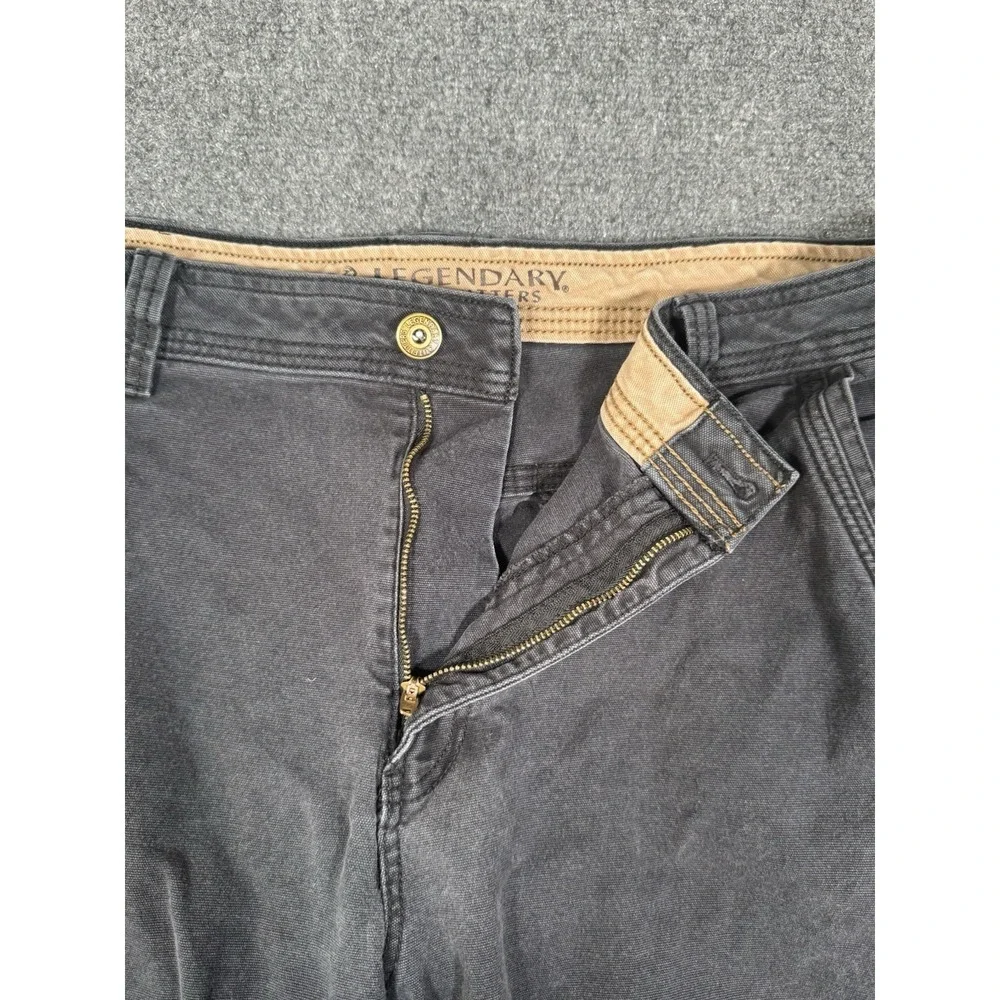 Legendary‎ Outfitters Canvas Pants Mens 38x32 Black Outdoor Hiking Work Stretch