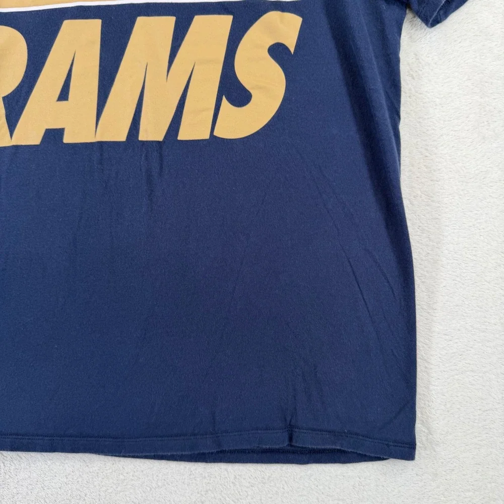 Nike NFL Team Apparel St. Louis Rams T-Shirt Mens Large Navy Blue Athletic Cut
