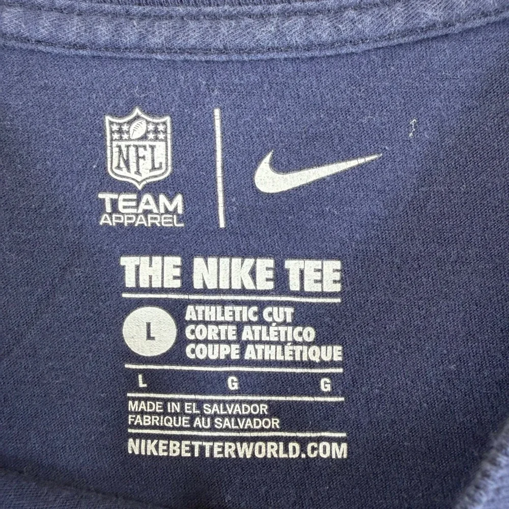 Nike NFL Team Apparel St. Louis Rams T-Shirt Mens Large Navy Blue Athletic Cut