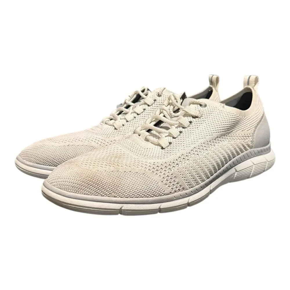 Johnston Murphy Men’s Knit Top Sneakers White Size 11.5 M B22 59 3618
