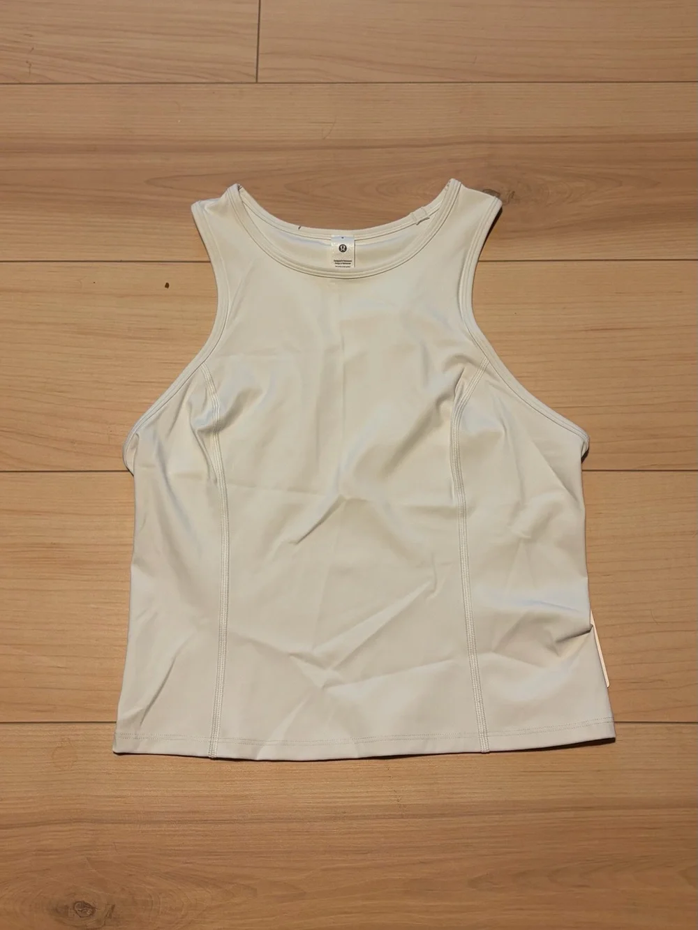 Lululemon White High-Neck Athletic Tank Top NWT - Size 8