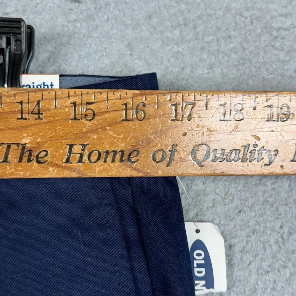 NEW Old Navy Pants Mens 33X32 Navy Blue Ultimate Straight Built-In Flex Chinos
