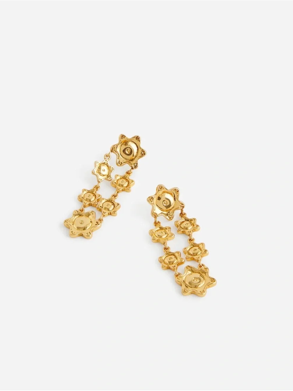 NWT Madewell Sun Medallion Drop Earrings NWT Antique Gold