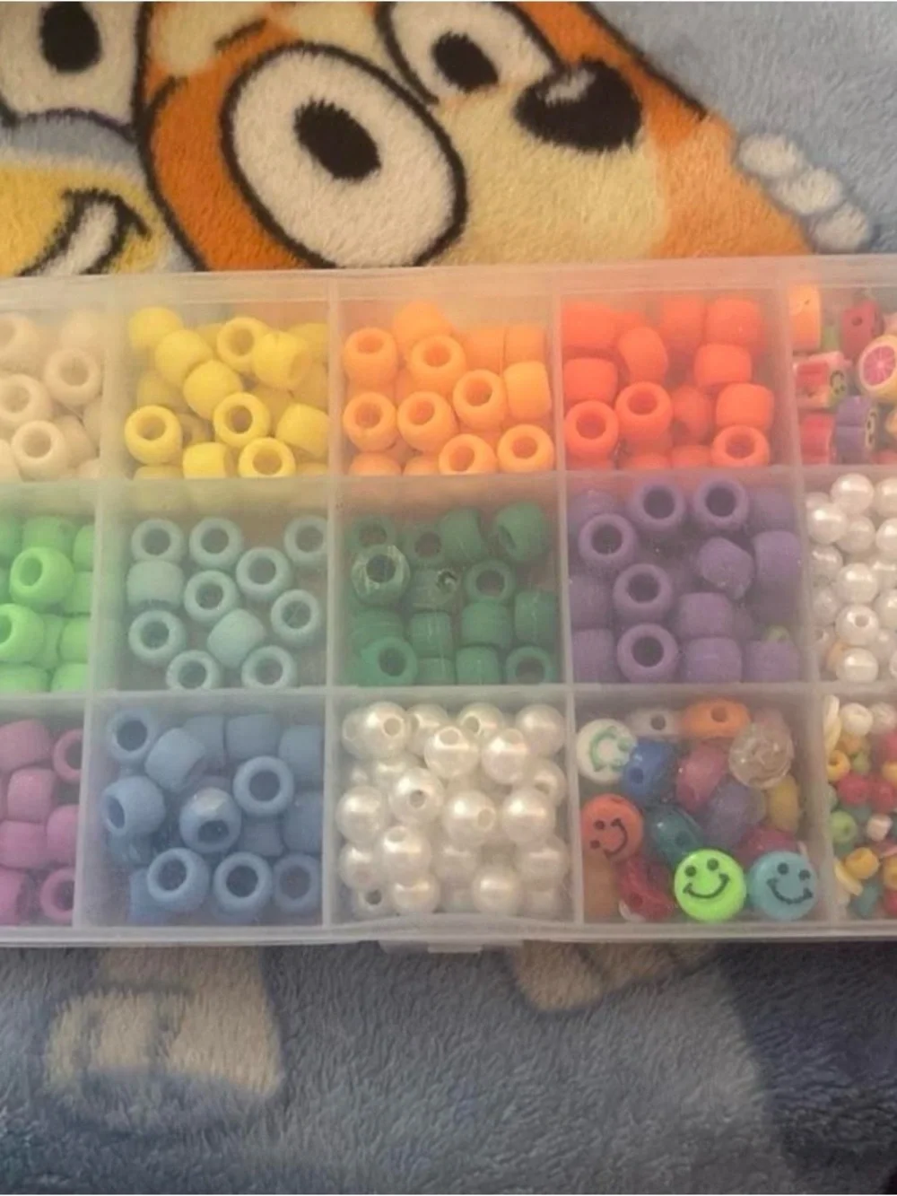 Assorted Rainbow Kids Bead Set – Orange, Yellow, Green, Blue, Purple, White