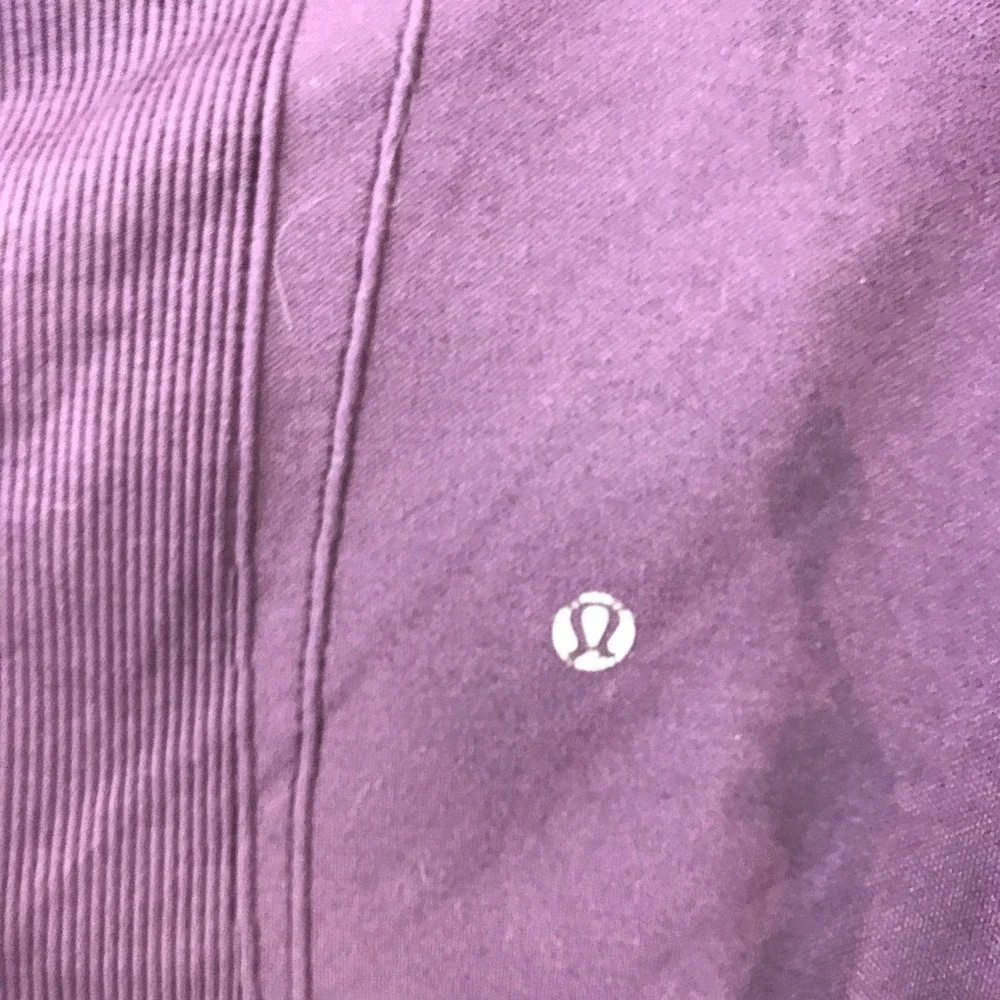 Lululemon Biker Shorts Womens 27x6.5 Mauve Logo Pull On Workouts Performance Gym
