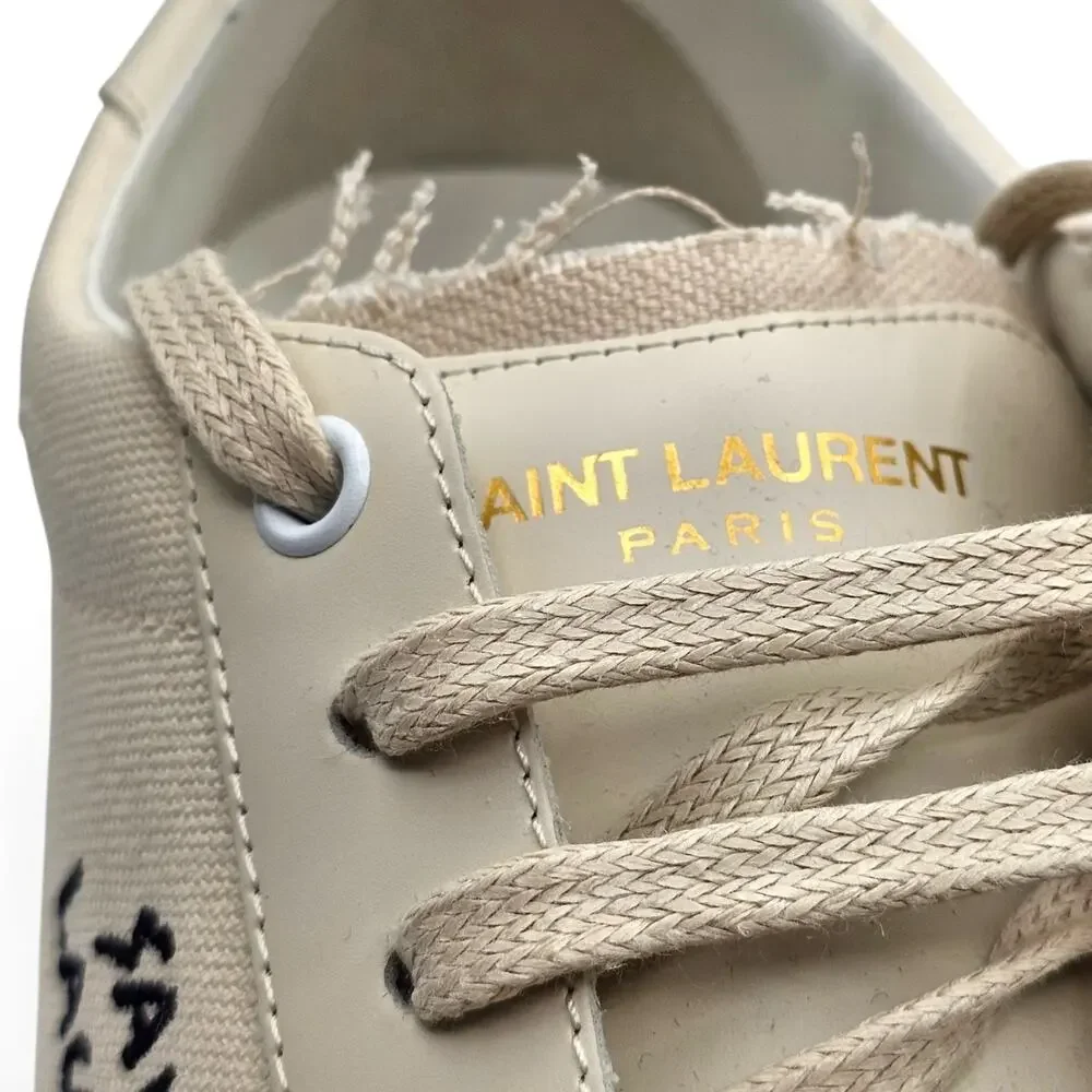 Saint Laurent Court Classic SL/06 Sneakers White EU 42 US 9 - New $785
