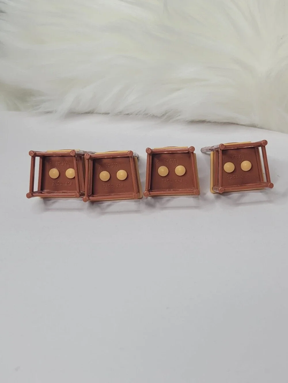 Vintage 1978 Fisher-Price My Dollhouse Dining Chairs Set Of 4