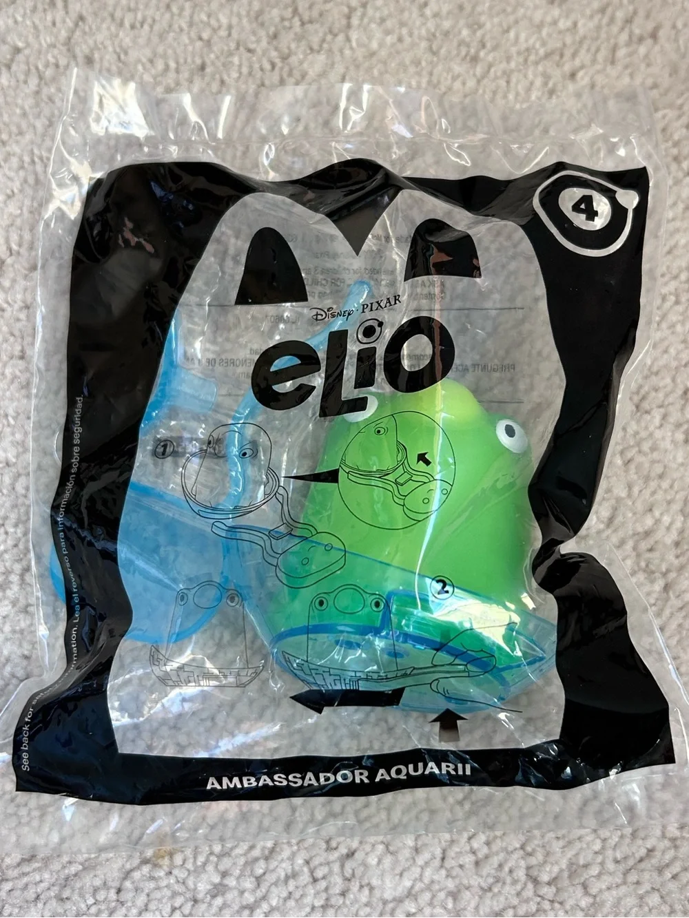McDonald’s Disney Pixar Elio 2024 Happy Meal Toy #1 & #4 Set, 2 PCs Collectible