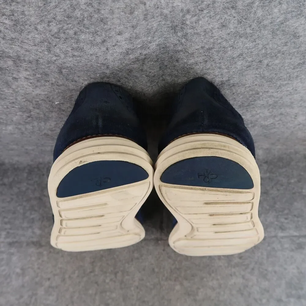 Cole Haan Shoes Mens 13 Oxfords Wingtip Lunargrand Leather Classic Blue Fashion