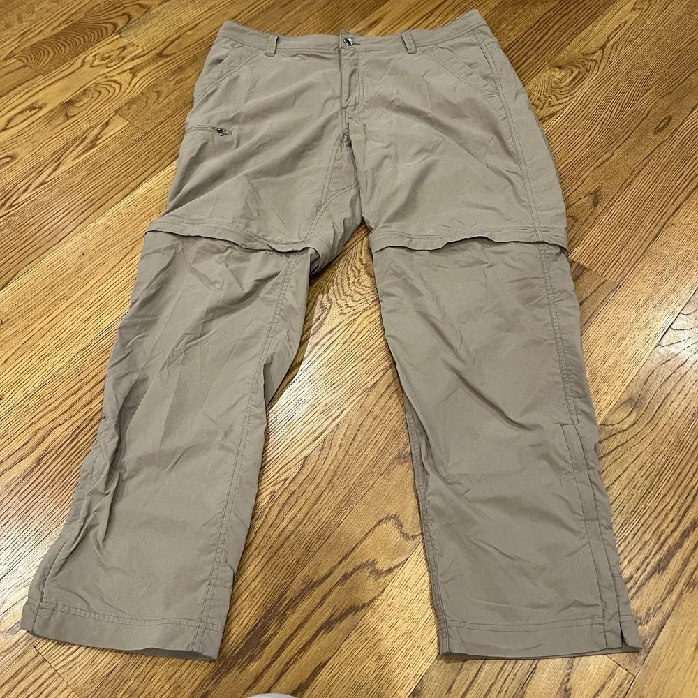 Marmot Arch Rock‎ Pants Mens 36x32 Tan Nylon Cargo Hiking Outdoor Performance