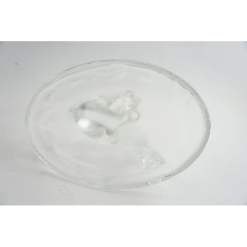 Cristal d'Arques 24% Lead Crystal Rabbit Bunny Family Figurine France 3.75