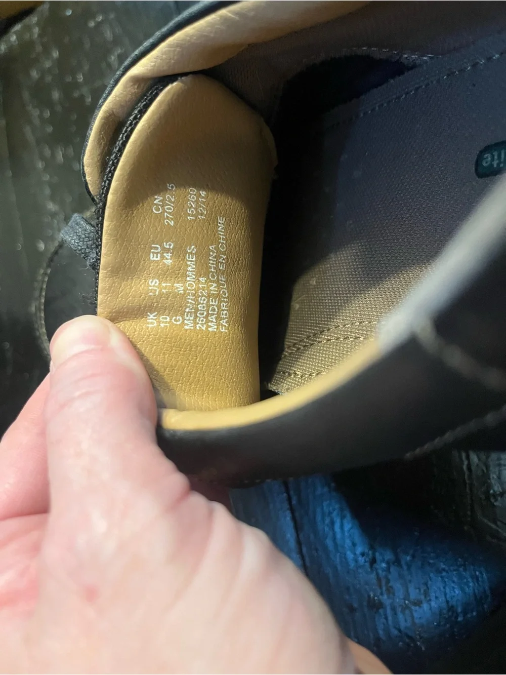 Clarks classic black