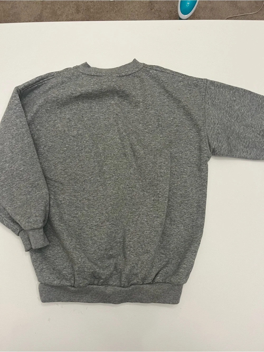 Nike Grey Heather Crewneck Sweatshirt with White Swoosh Size Medium