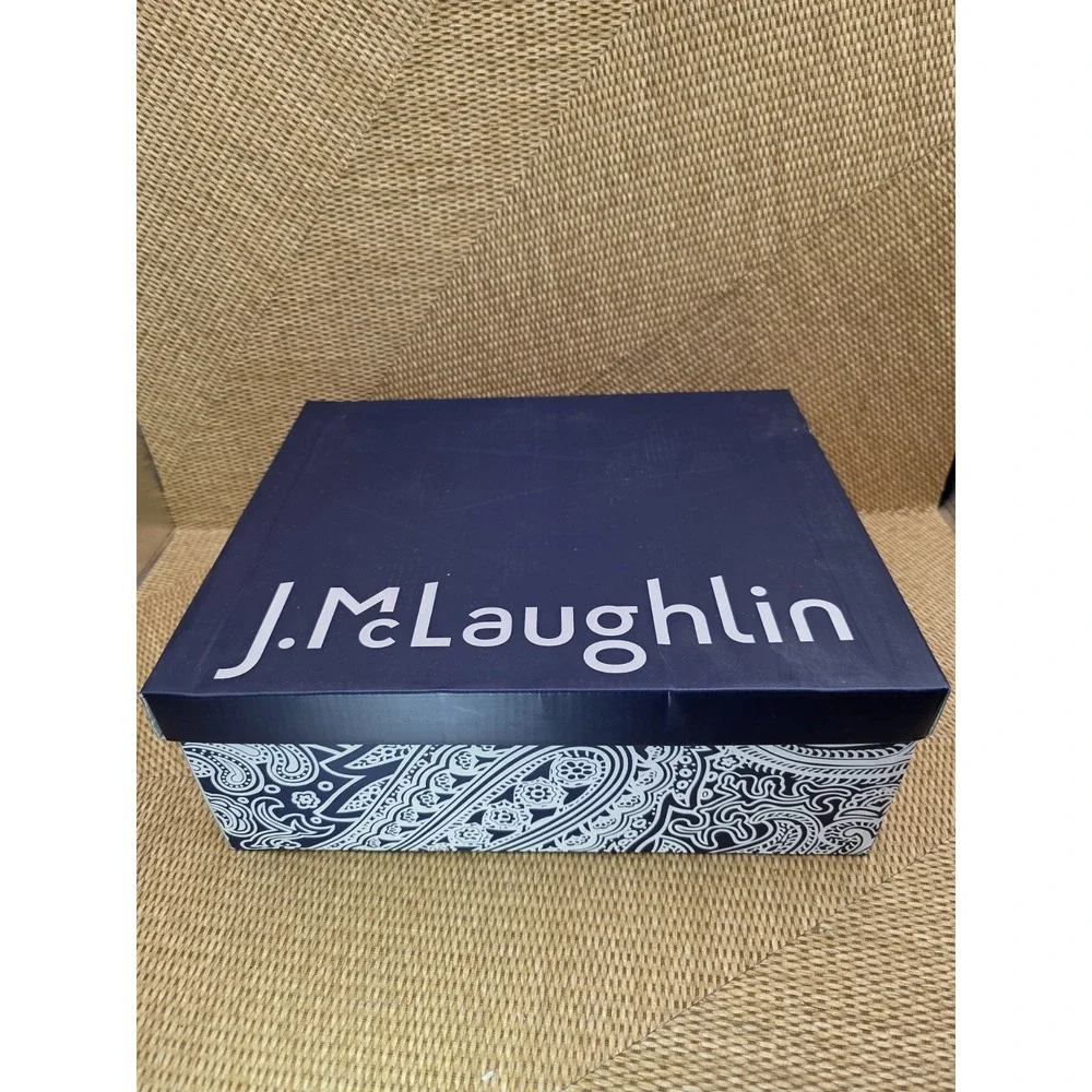 J McLaughlin Evie Cocoa Brown Suede Leather Booties Size 8M Box Dust Bag JMCL‎