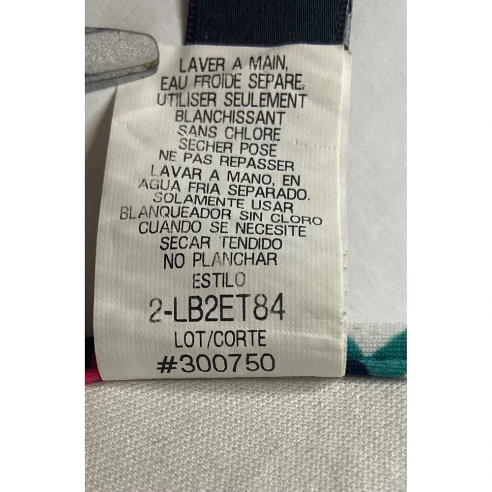 La Blanca Floral Underwire Bikini Top Multi Color Abstract‎ Womens 12