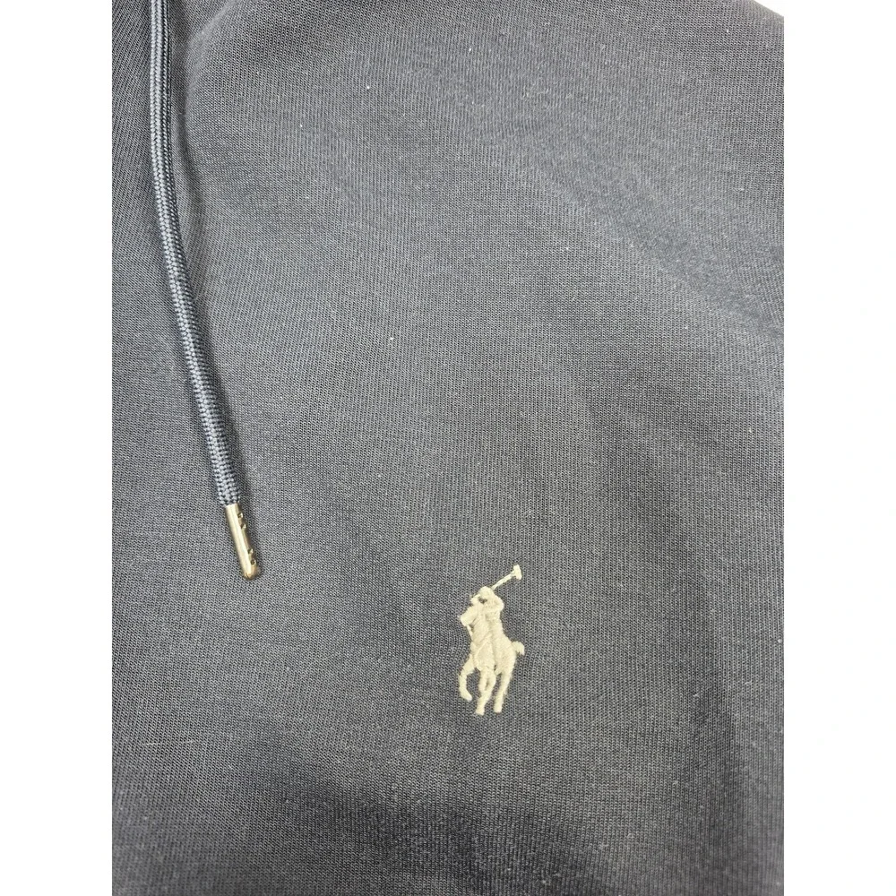 Polo Ralph Lauren Hoodie Mens Big 2XLT Blue Jersey Full Zip Pony Logo Sweatshirt