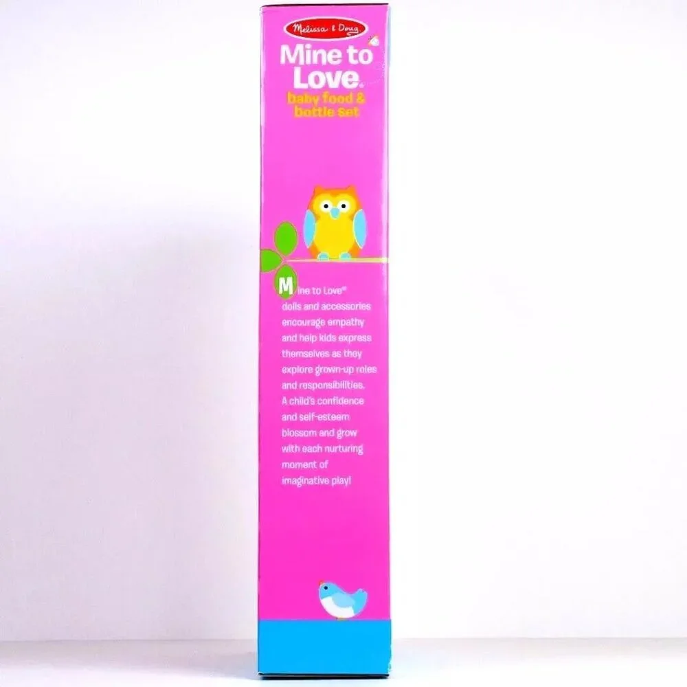 Melissa & Doug Mine to Love Baby Food & Bottle Set with‎ 8 Doll - Sized Pieces