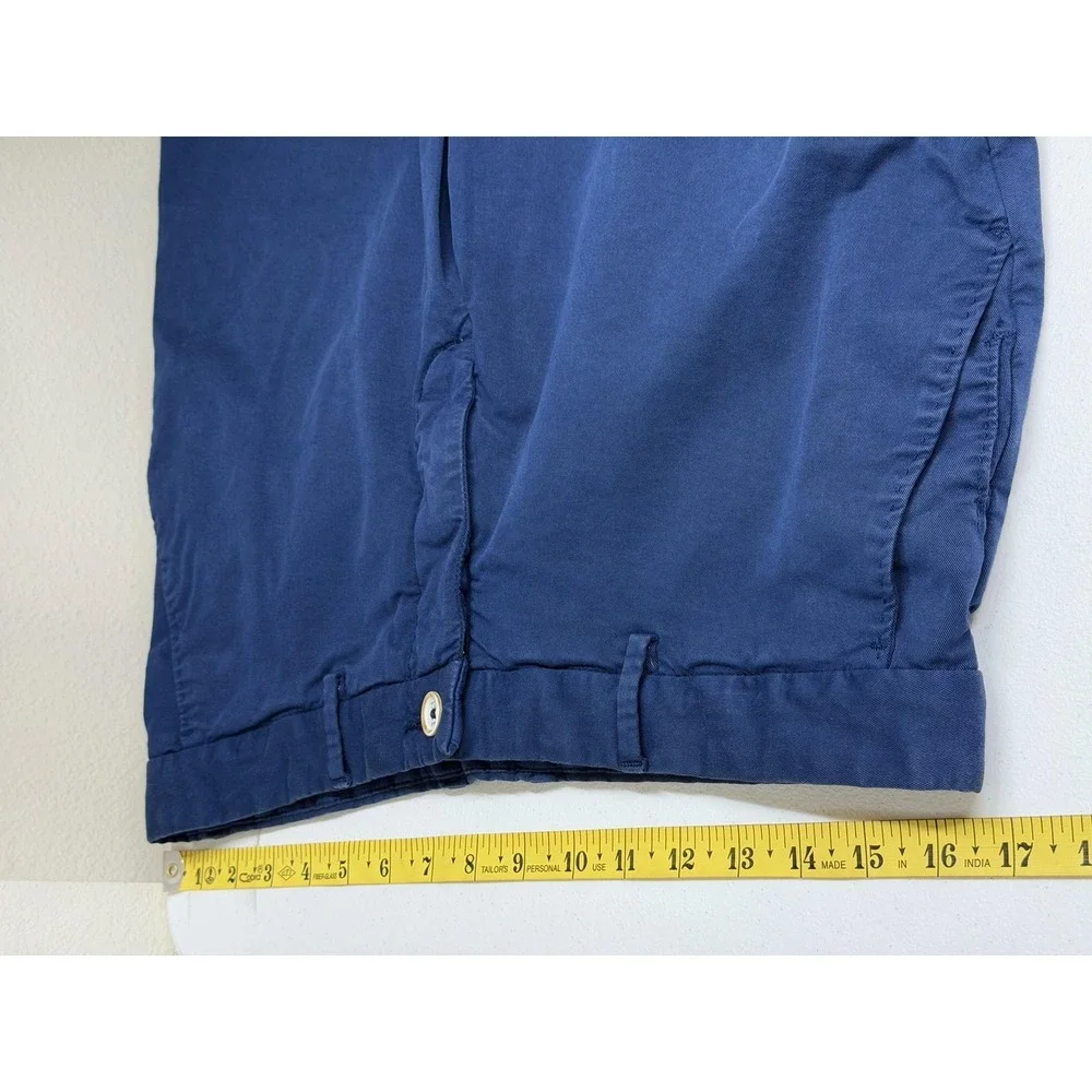 Robert Graham Shorts Mens 32 Navy Chino Classic Fit Stretch Casual Preppy Summer
