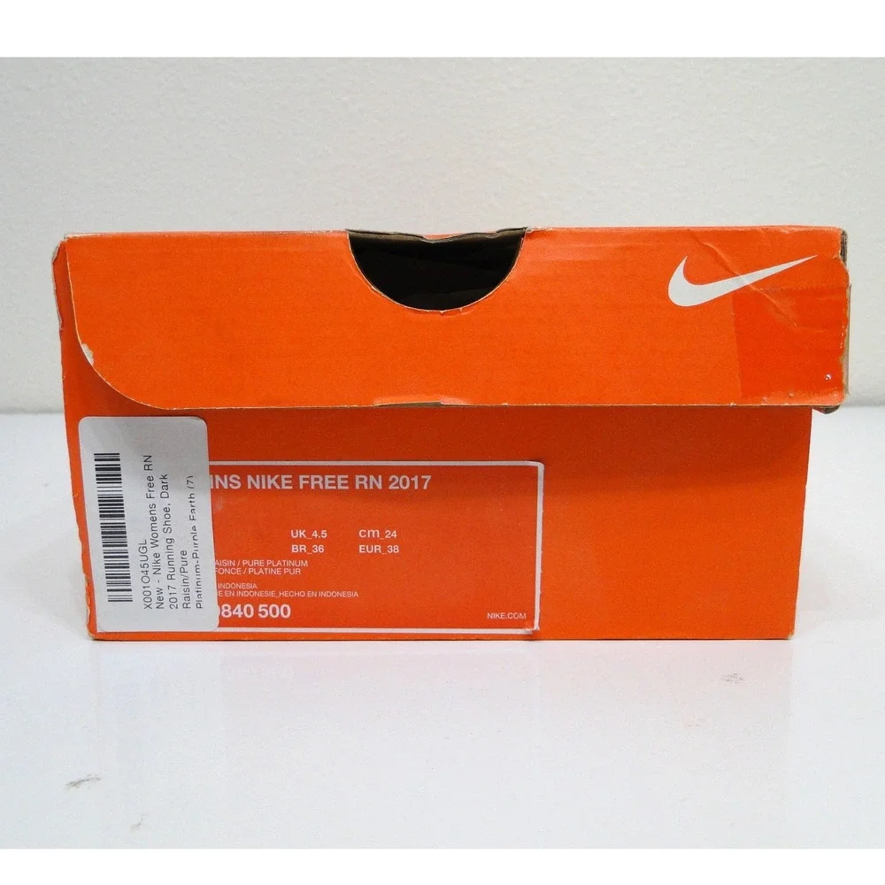 Nike Free RN 2017 Womens Running Shoes Dark Raisin Purple 880840-500 Size‎ 7