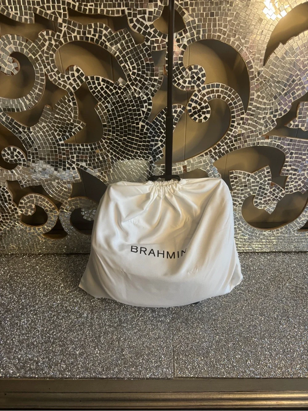 Brahmin croc embossed