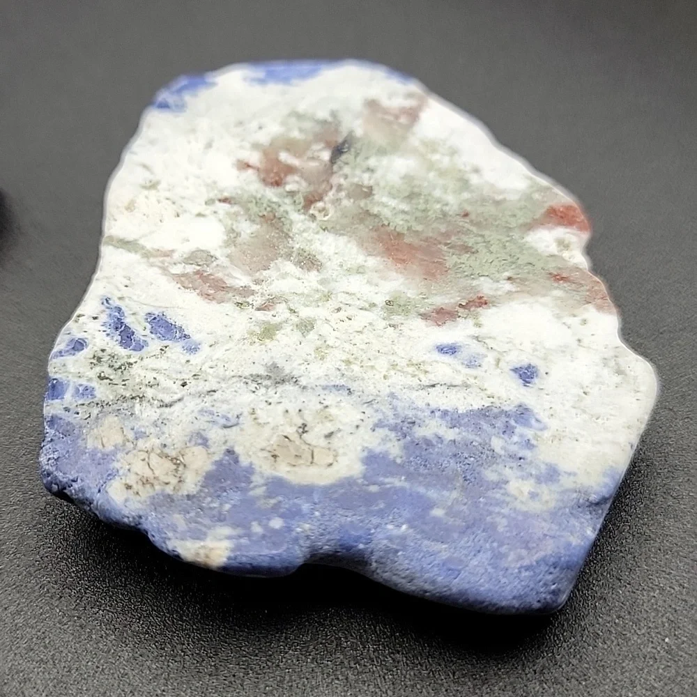 Lot of 2 pieces Raw Slab Blue White Sodalite Gemstone Polished Gemstone