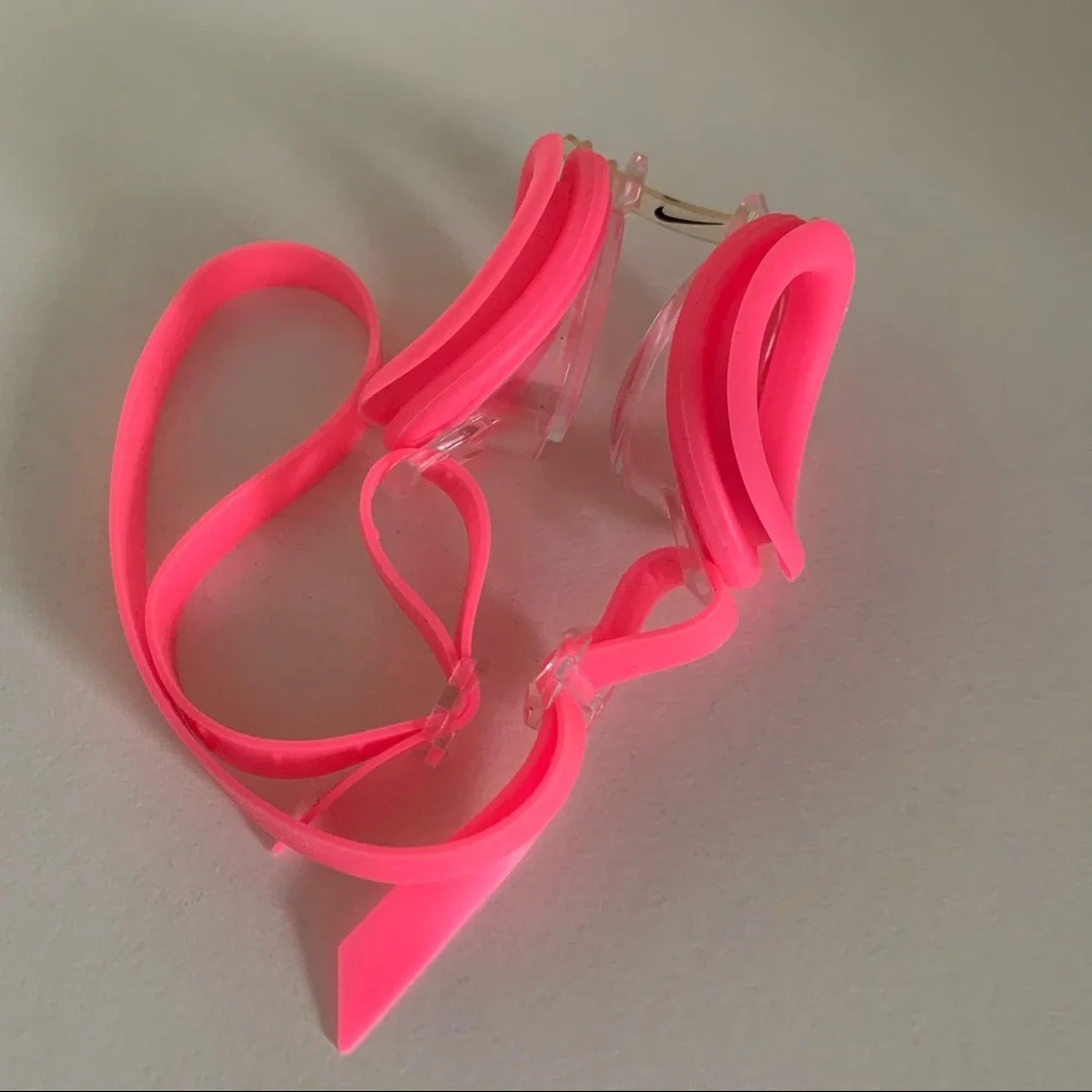 Hold Y2k Nike  neon pink clear goggles