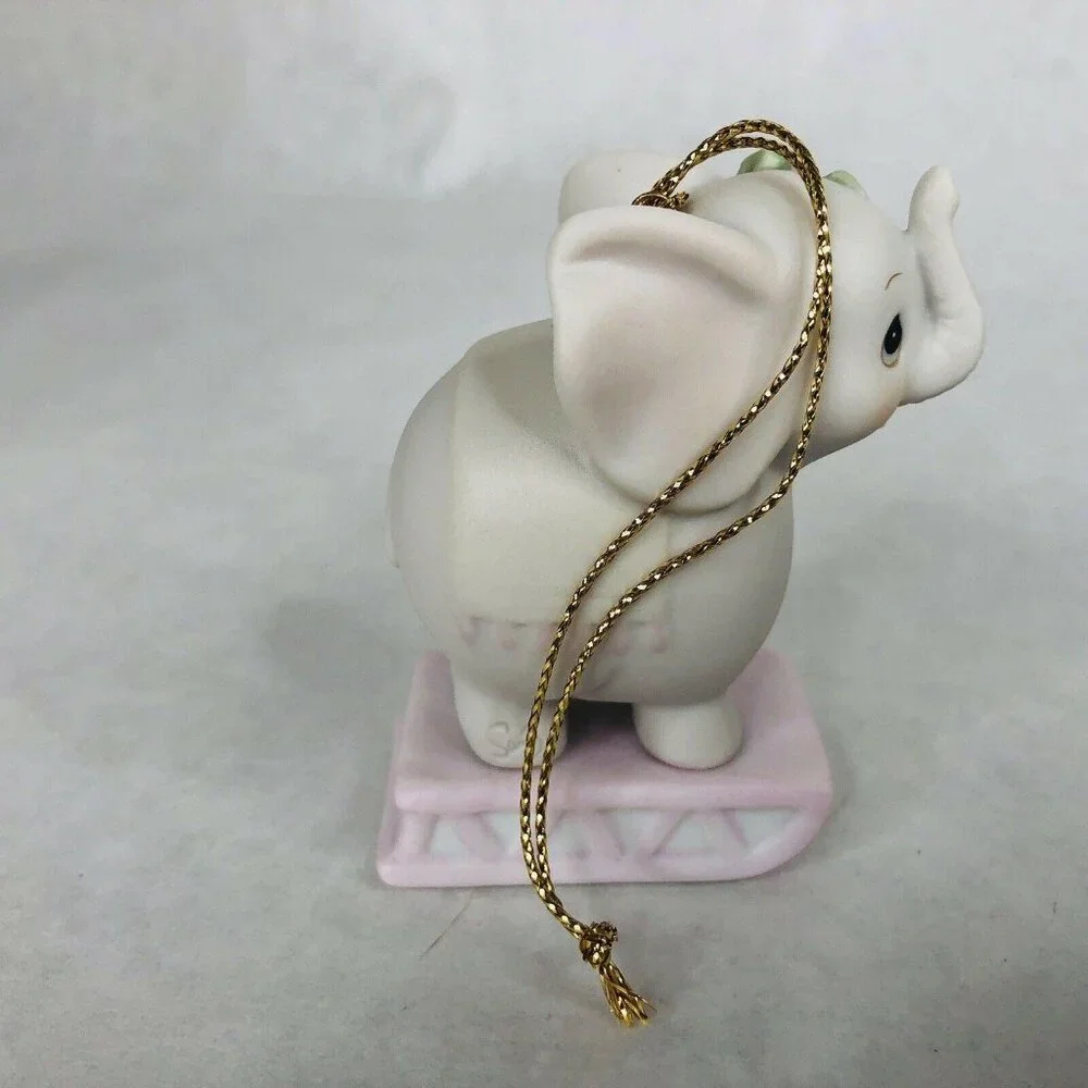 Precious Moments‎ Xmas Train Ornament Elephant Age 4 May Your Xmas Be Gigantic
