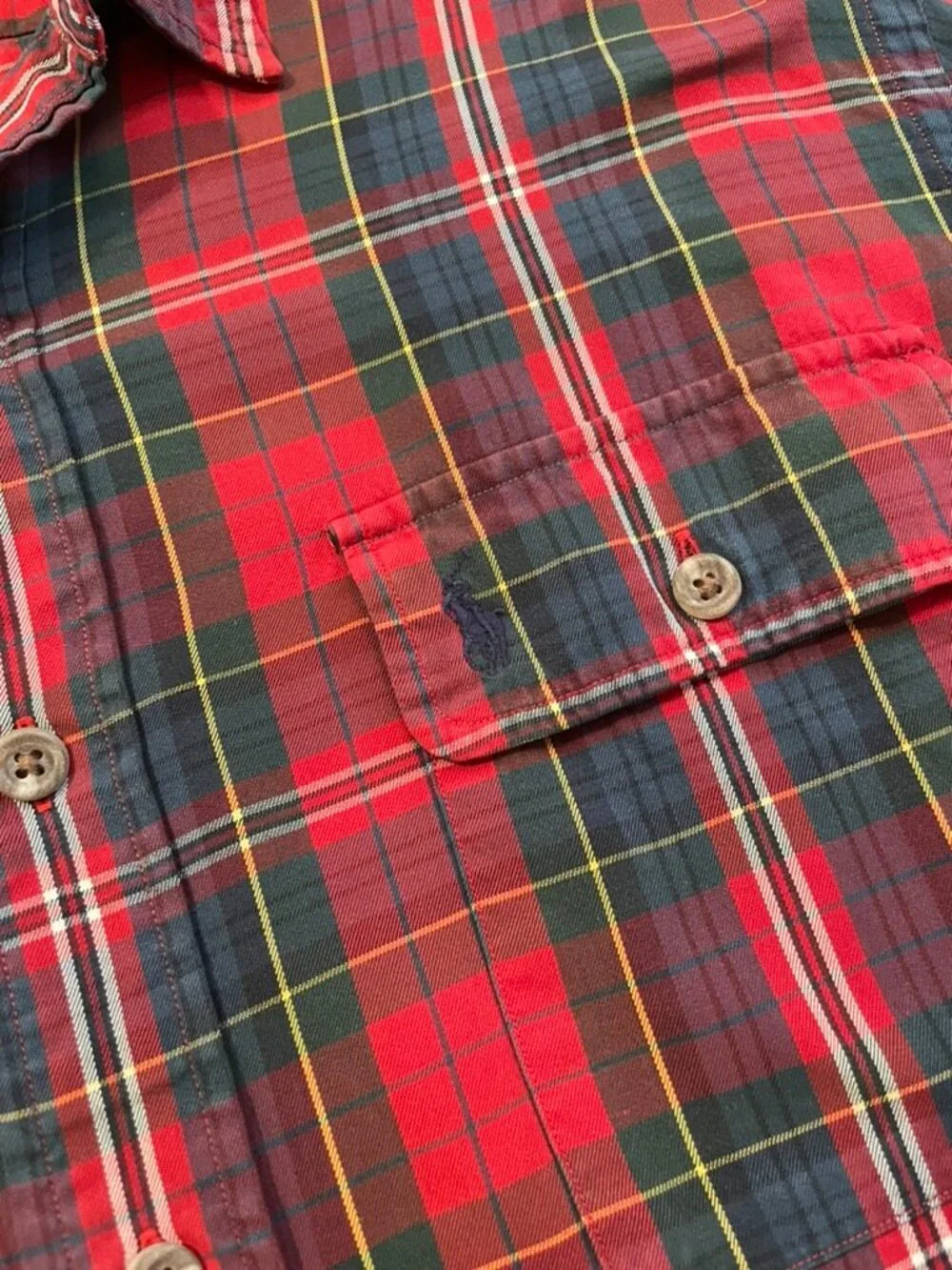 Polo Ralph Lauren Mens Sz XL Whitfield Classic Fit LS Shirt Plaid w/ Pony Preppy
