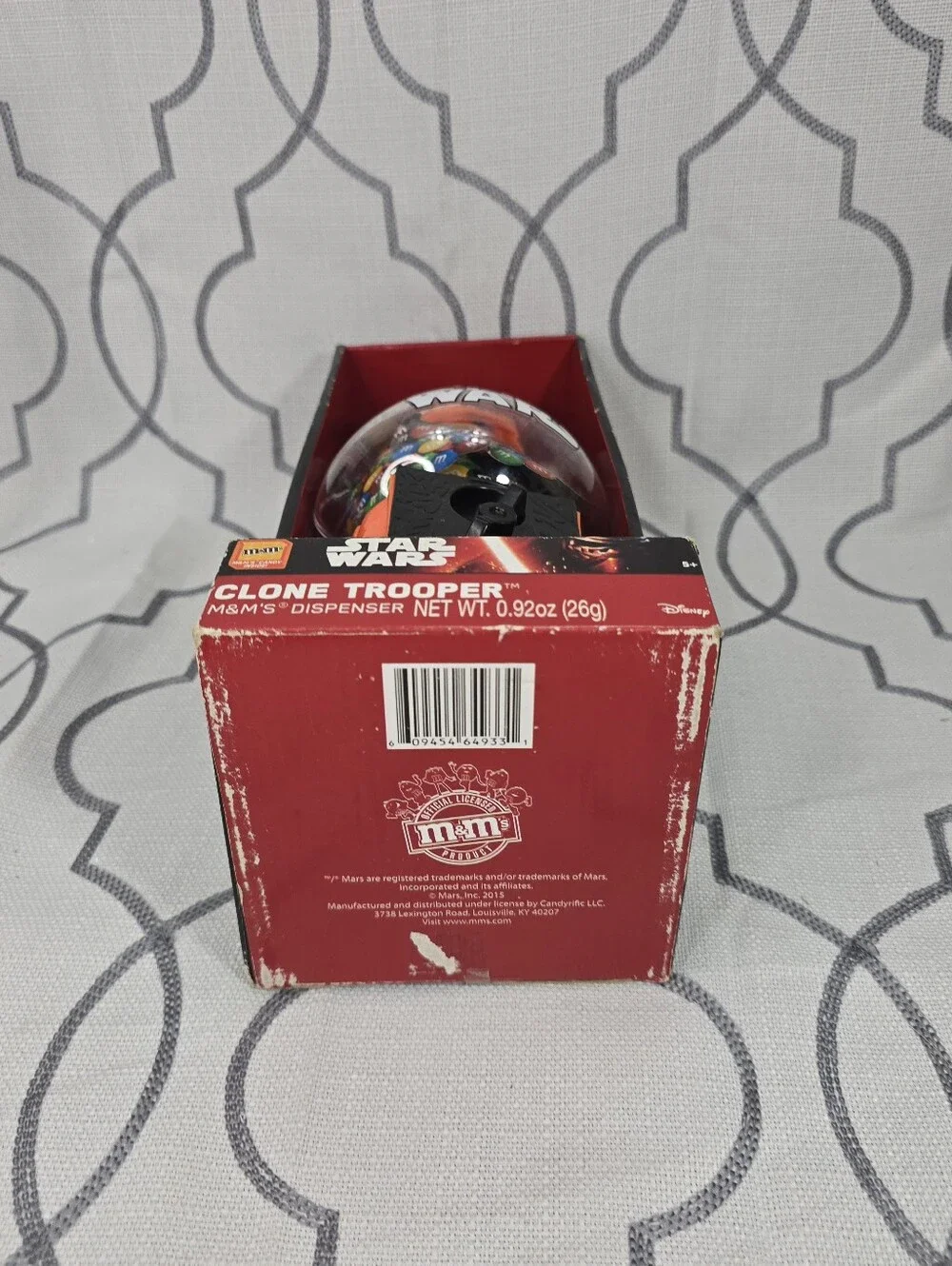 Star Wars M&M's Clone Trooper Orange Candy Dispenser Gumball Style Disney New