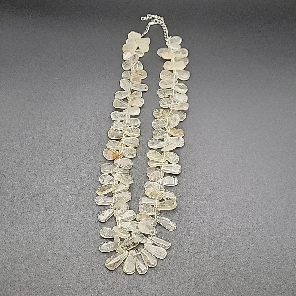 Golden Rutile Quartz necklace gold