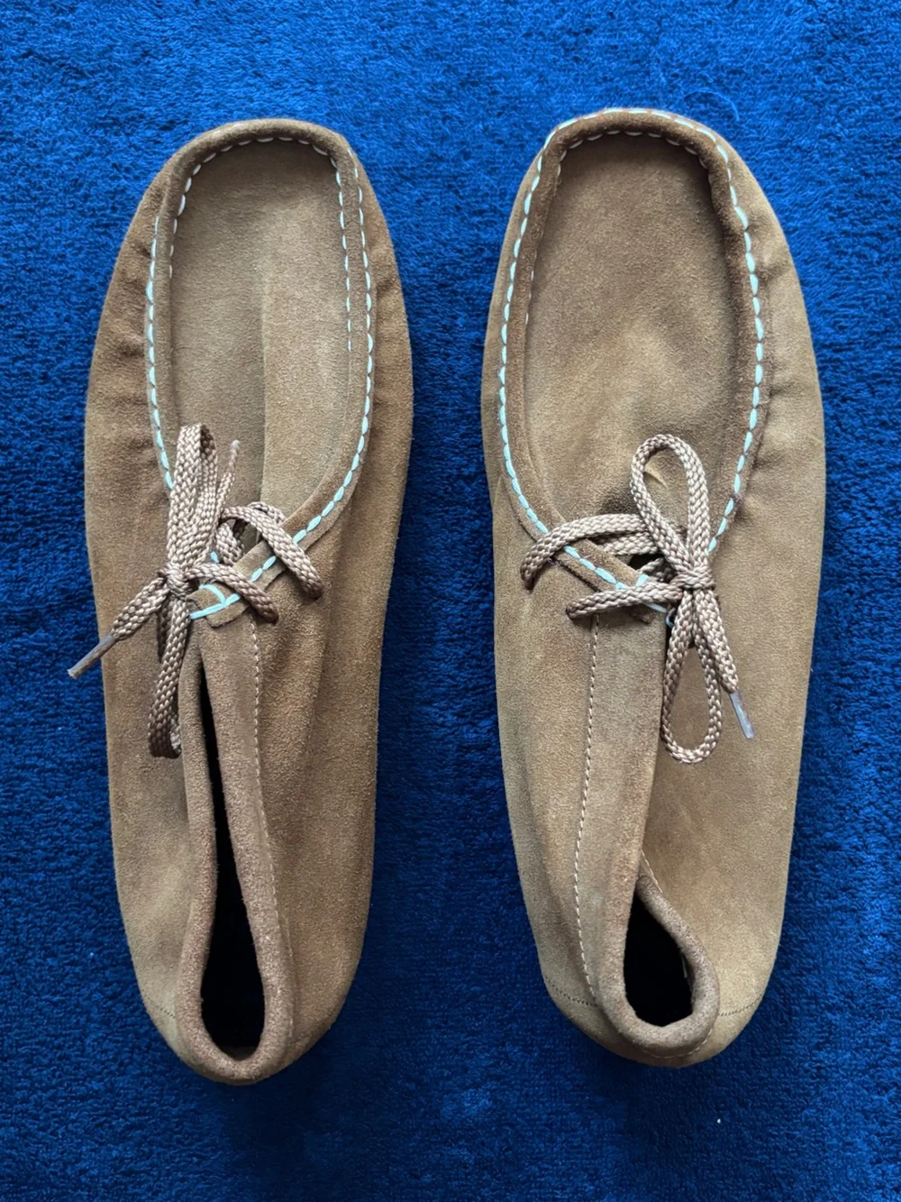 Men's Suede Moccasin Loafers in Brown
