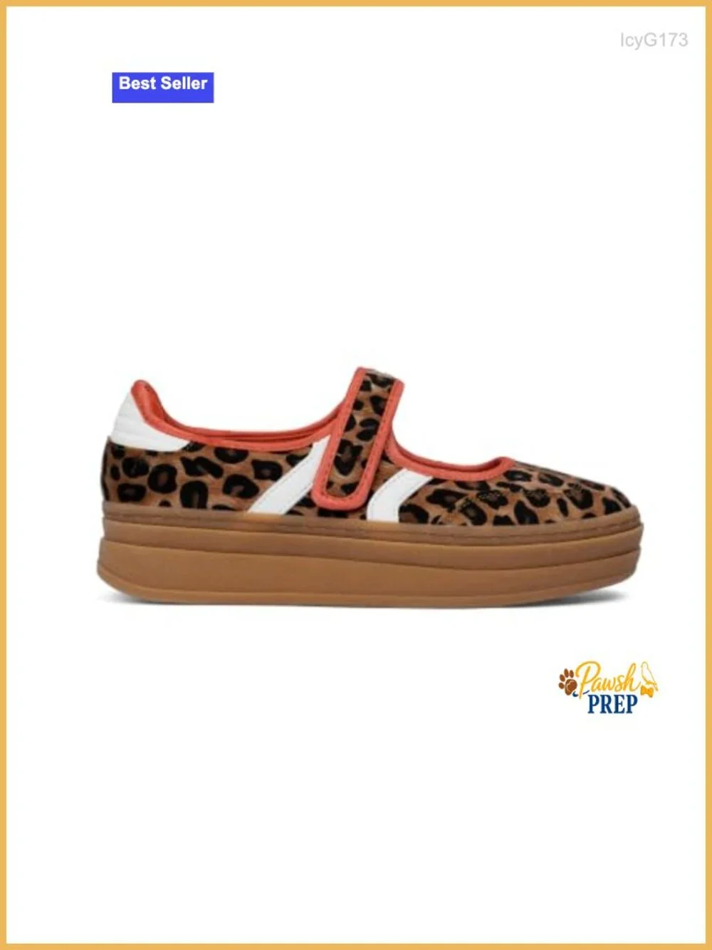 Retro Platform Mary Jane Sneakers Slip on Walking Flats with Hook and Loop