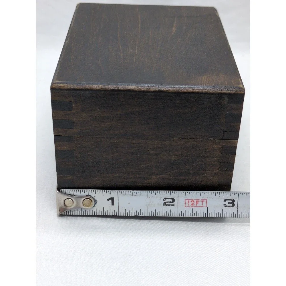 Brown Light Wooden Trinket Box 4