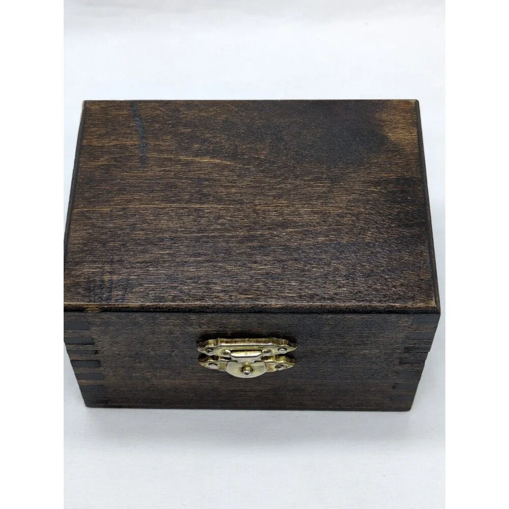 Brown Light Wooden Trinket Box 4