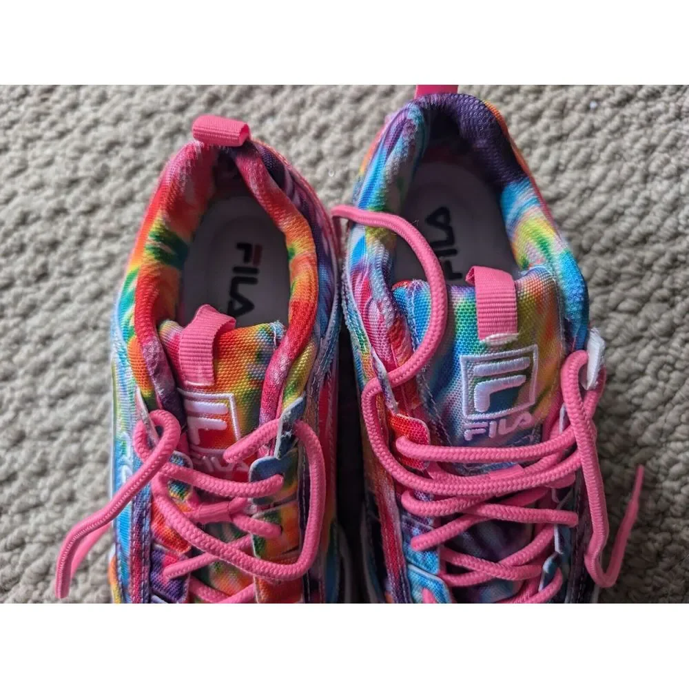 Fila Disruptor II Vulcanized Womens Pink Canvas Lifestyle Sneakers Shoes 5.5 Exc