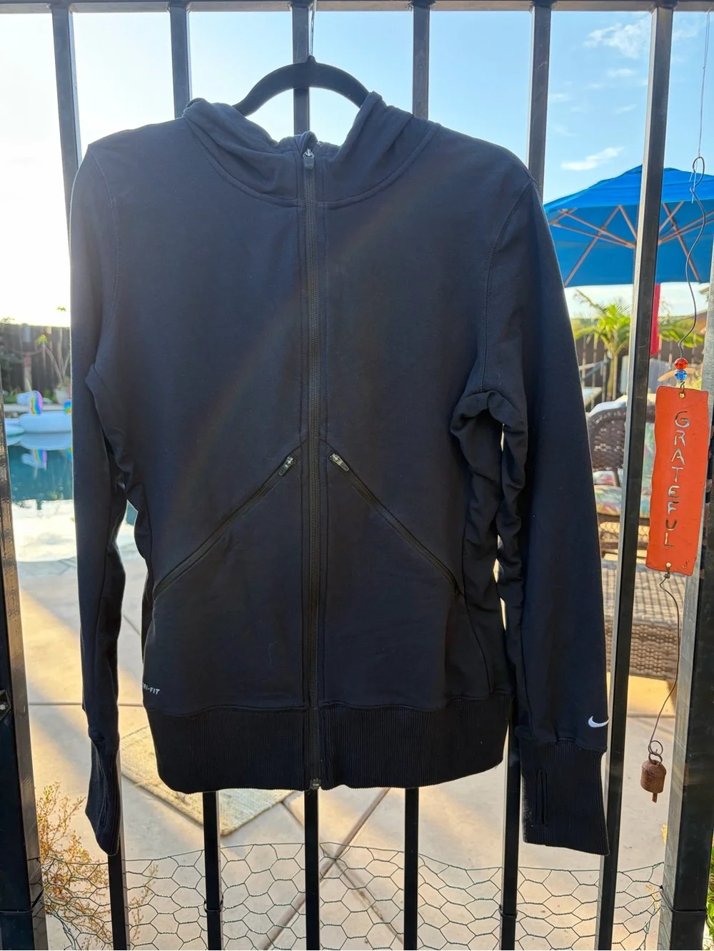 Nike Women’s Black Full-Zip Hooded Jacket