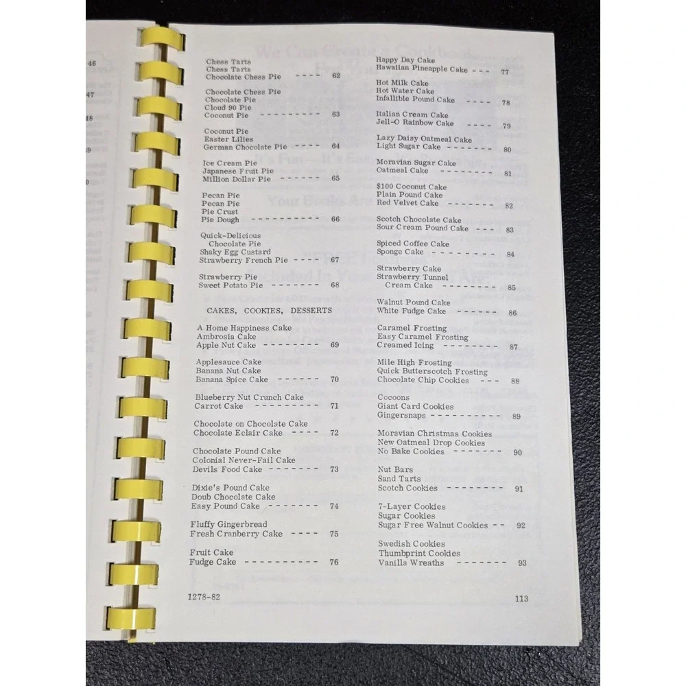 Brookstown United Methodist Church Cookbook‎ Pfafftown, North Carolina 1982