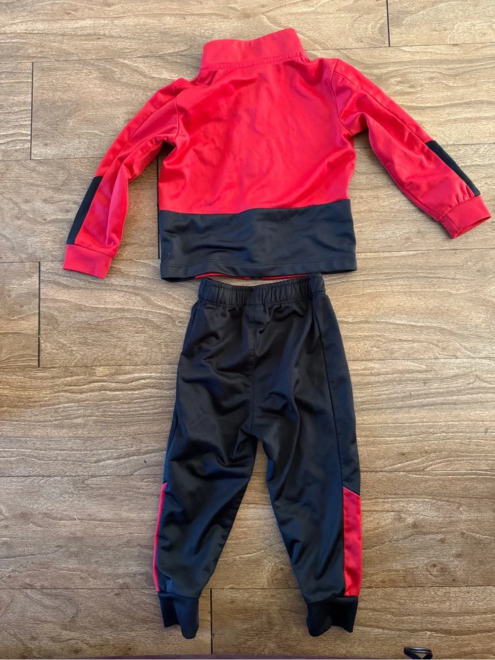 Nike Red and Black Kids Athletic Hoodie & Joggers Set