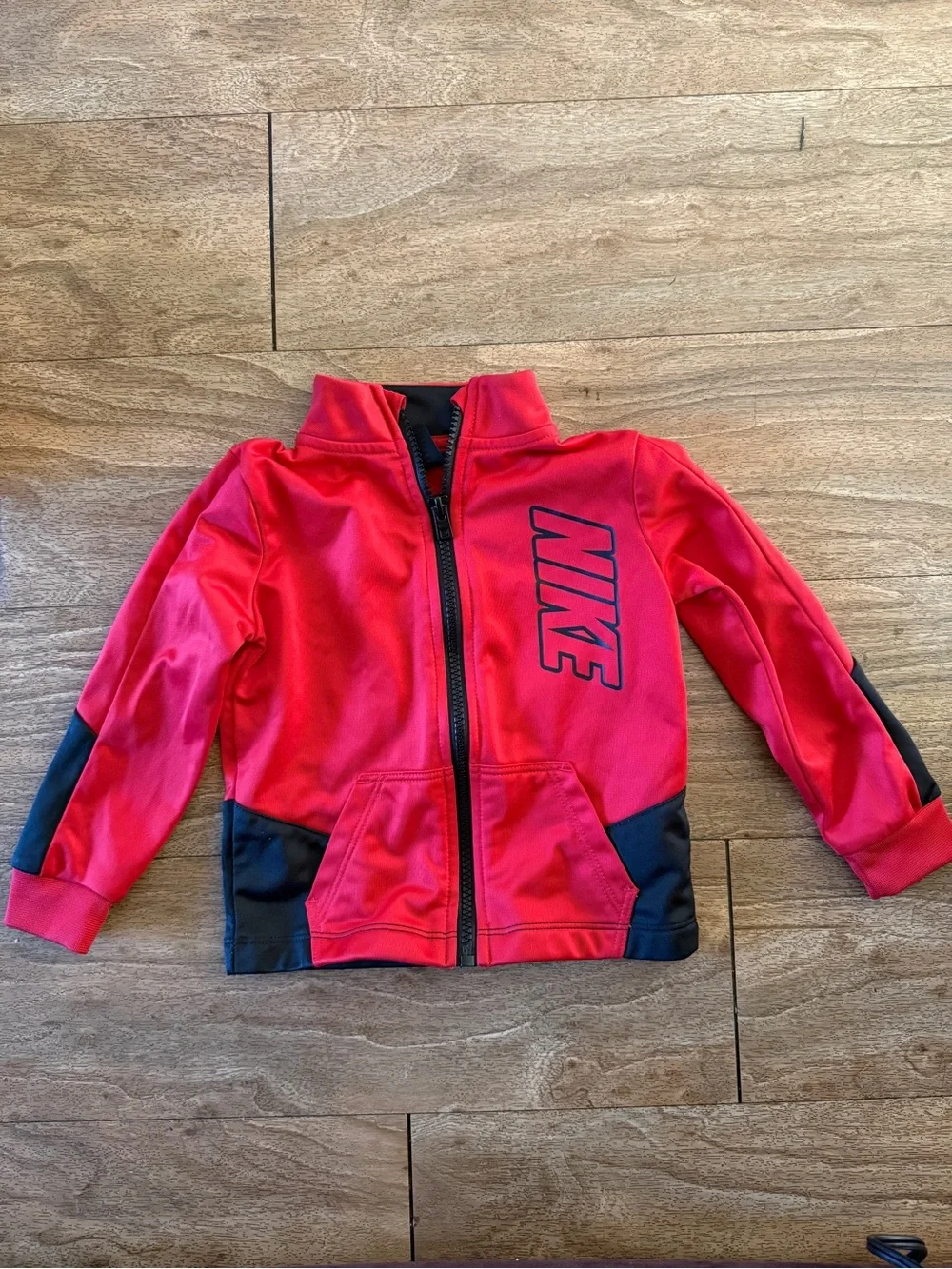 Nike Red and Black Kids Athletic Hoodie & Joggers Set