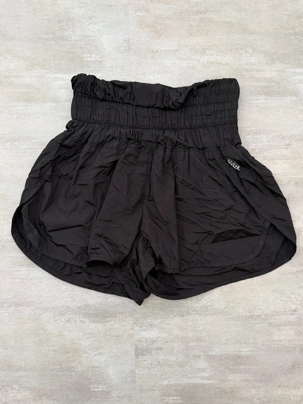 FP Movement by Free People Workout Running Shorts Built-In Brief Black - Size XS