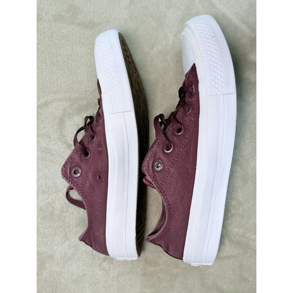 Converse Chuck Taylor II Lunarlon Men's 3‎ Women's Size 5 Maroon Red All Star
